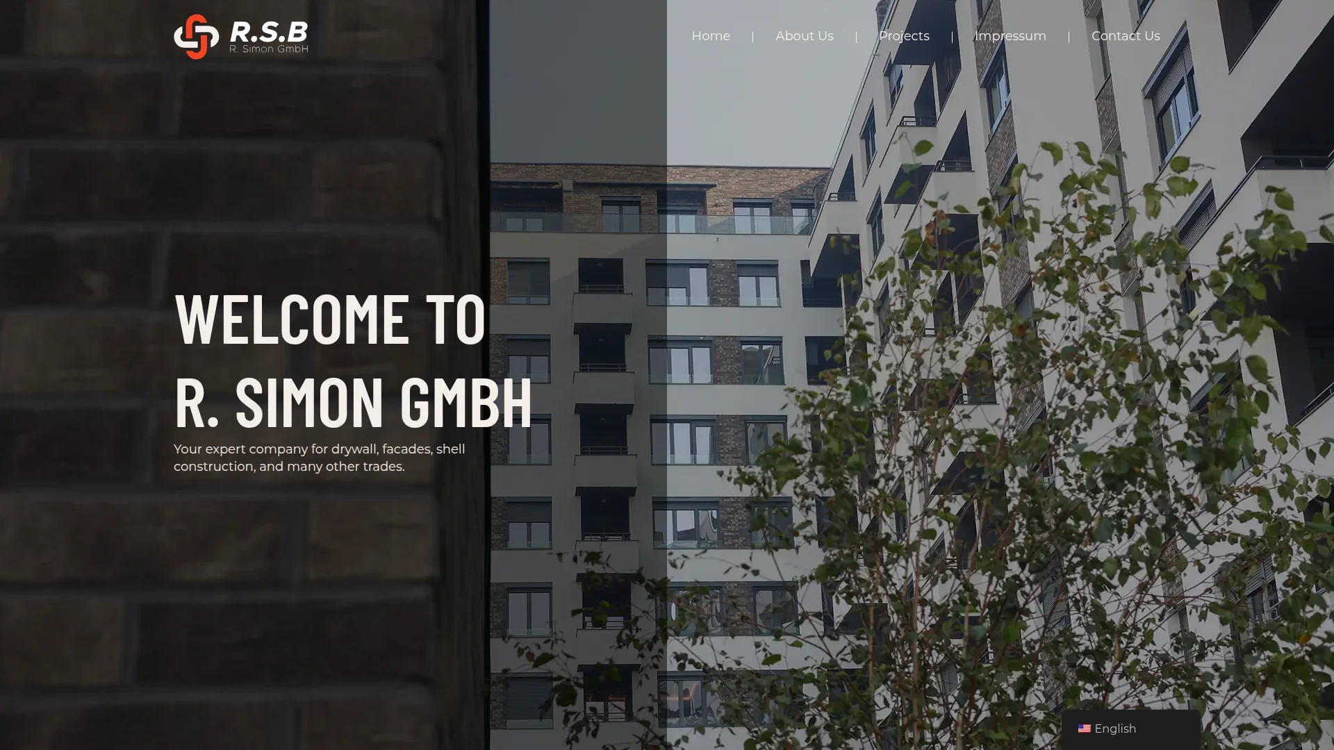 R Simon Bau - izrada sajta za građevinsku firmu