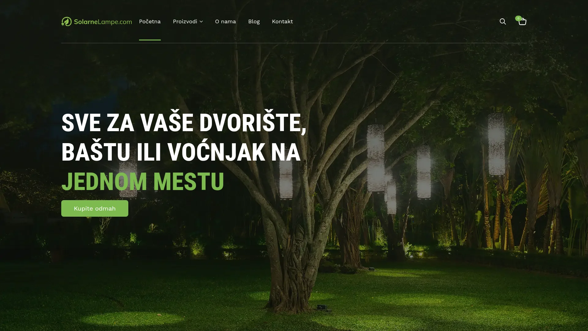 Solarne Lampe - izrada web prodavnice